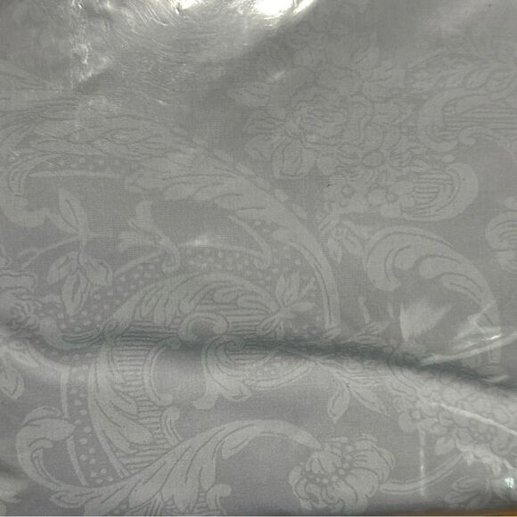 Ralph Lauren Light Blue Flat Sheet twin size damask NIP - Picture 8 of 8